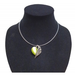 necklace cats eye green