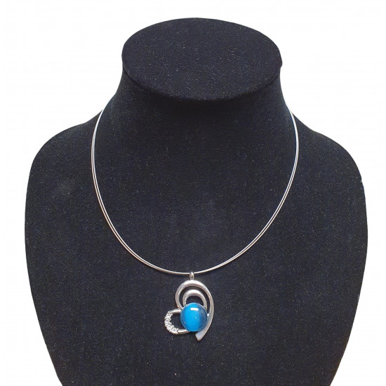 necklace cats eye green