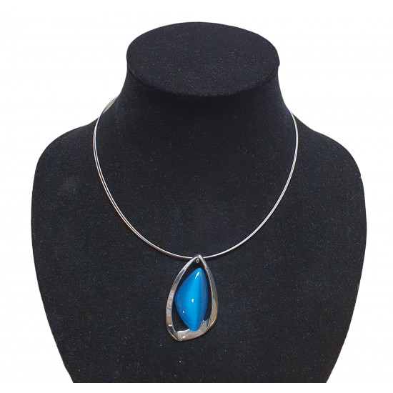 necklace cats eye green
