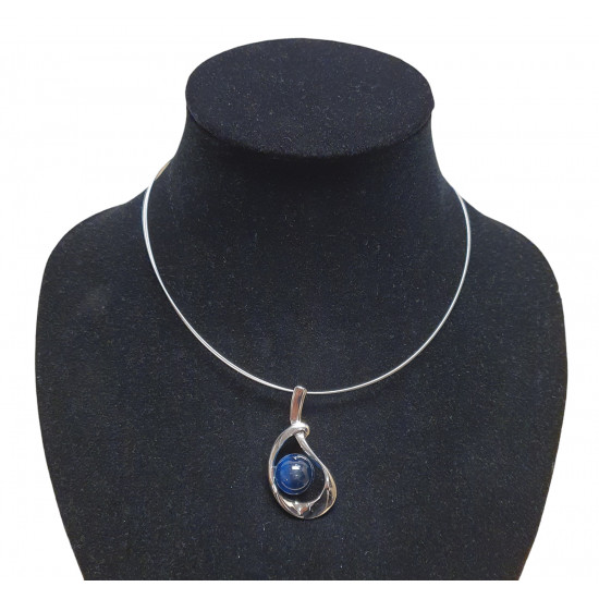 necklace cats eye green
