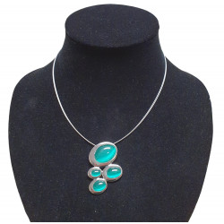 necklace cats eye green