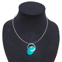 necklace cats eye green