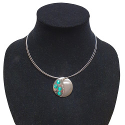 necklace cats eye green