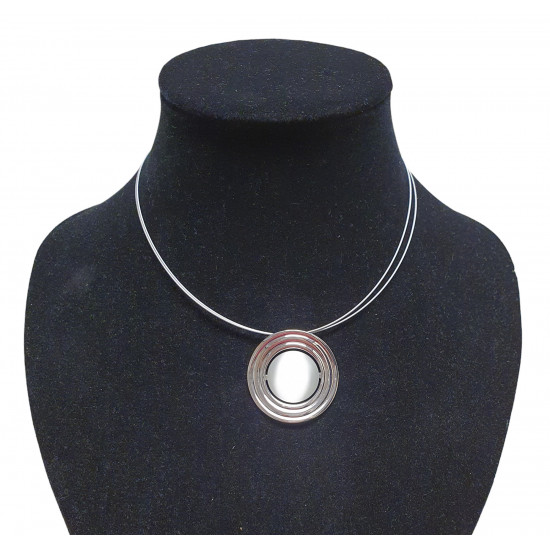 necklace cats eye white 