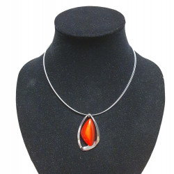 necklace cats eye red