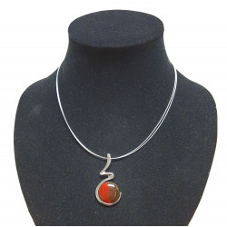 necklace cats eye red