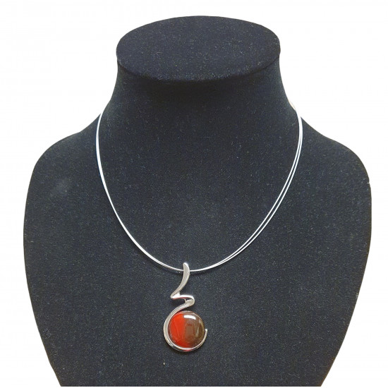 necklace cats eye red