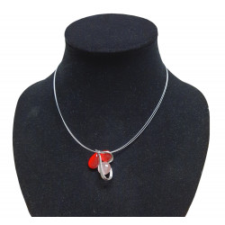 necklace cats eye red