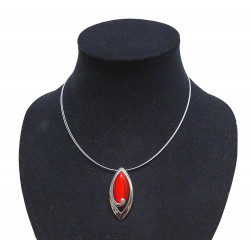 necklace cats eye red