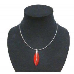 necklace cats eye red