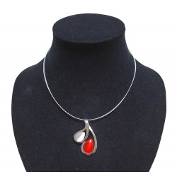necklace cats eye red