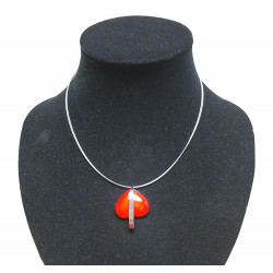 necklace cats eye red