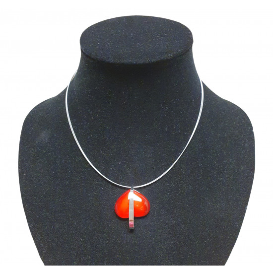 necklace cats eye red