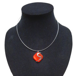 necklace cats eye red