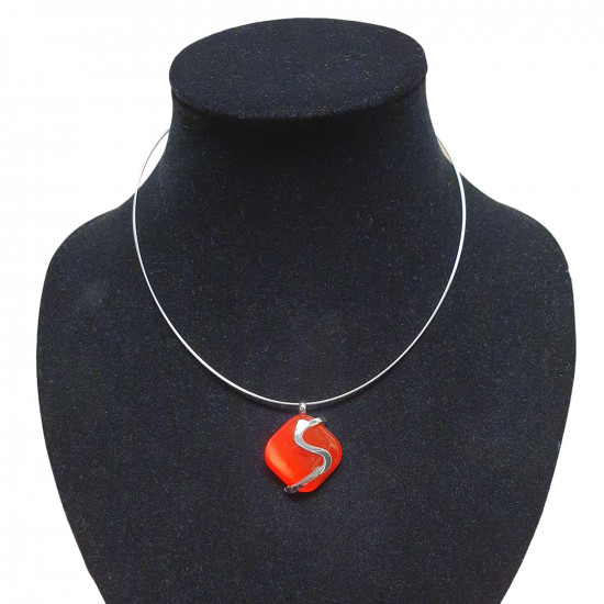 necklace cats eye red