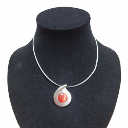 necklace cats eye red