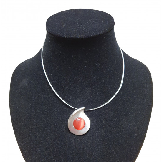 necklace cats eye red
