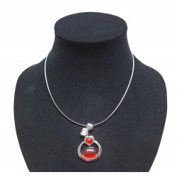 necklace cats eye red
