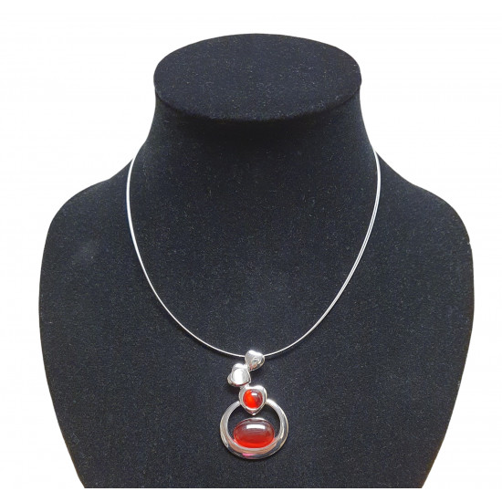 necklace cats eye red