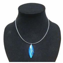 necklace cats eye blue