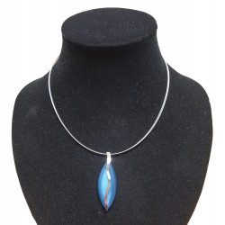 necklace cats eye blue