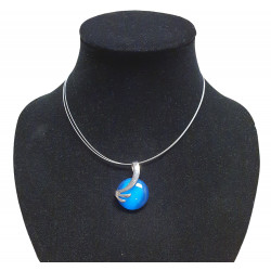 necklace cats eye blue