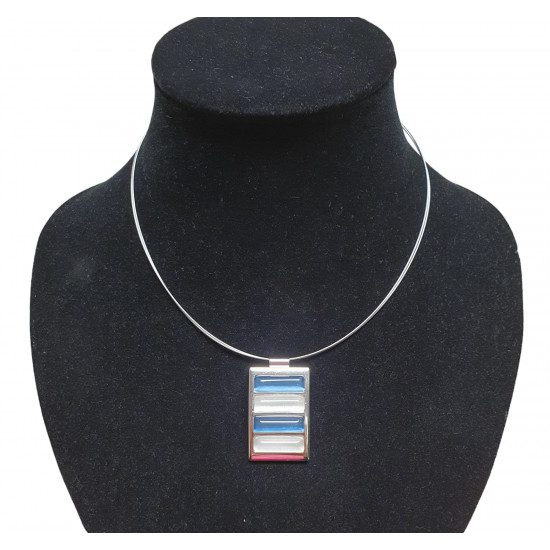 necklace cats eye blue