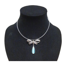 necklace cats eye blue
