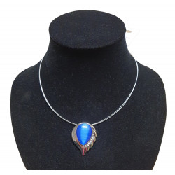 necklace cats eye blue