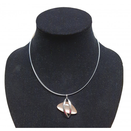 necklace cats eye beige