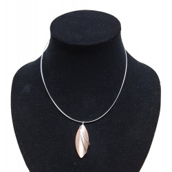 necklace cats eye beige