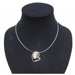 necklace cats eye beige