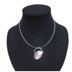necklace cats eye purple