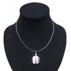 necklace cats eye purple