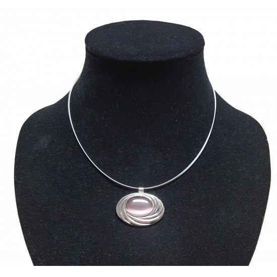 necklace cats eye purple necklace cats eye purple