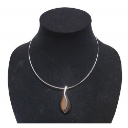 necklace cats eye brown