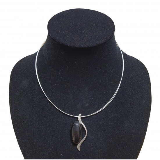 necklace cats eye black