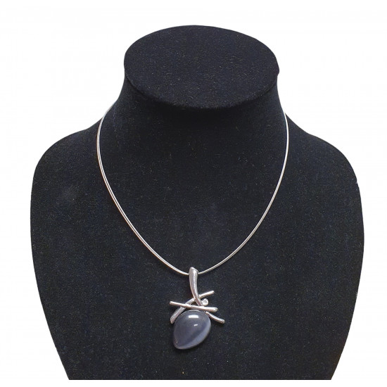 necklace cats eye black