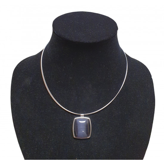 necklace cats eye black
