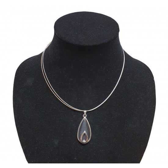 necklace cats eye black