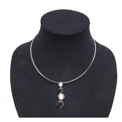 necklace cats eye black