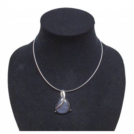 necklace cats eye black