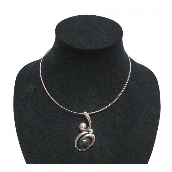 necklace cats eye black