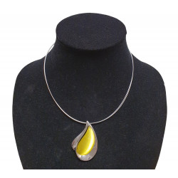 necklace cats eye yellow