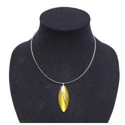 necklace cats eye yellow