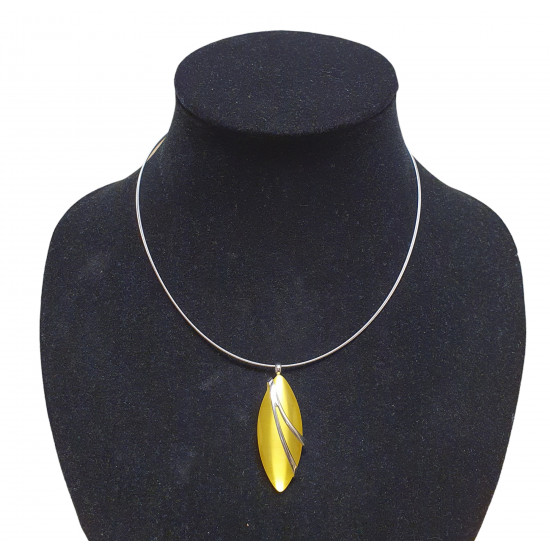 necklace cats eye yellow