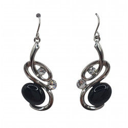 black cat eye earrings