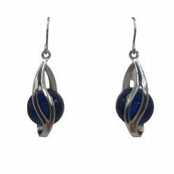 blue cat eye earrings