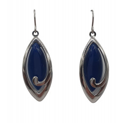 blue cat eye earrings