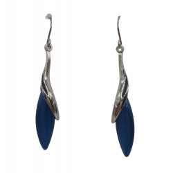 blue cat eye earrings